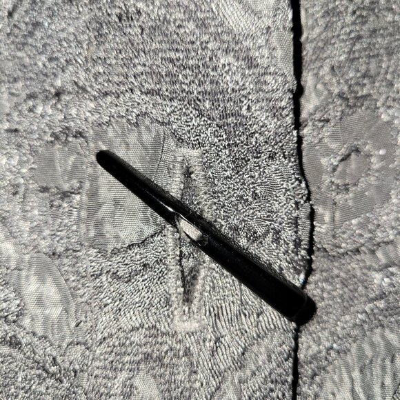 Moonlight Y&S Textured Silver Gray Oversized 3/4 Sleeve Jacket Women's Size S - Picture 11 of 13